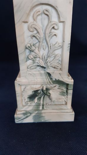 Aynsley Portland ware miniature grandfather clock