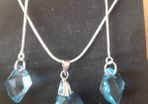 Swarovski Crystal Elements Pendant and Earrings