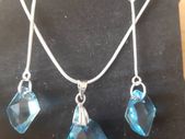 Swarovski Crystal Elements Pendant and Earrings