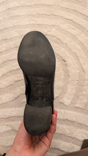 Black leather boots