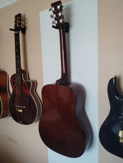 rare left handed encore semi acoustic guitar