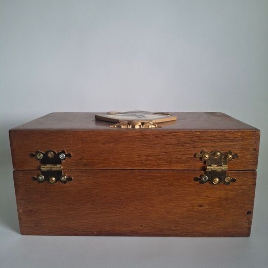 Handmade HMS Black Swan Royal Navy Crest Box