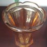 VASE - Vintage - Amber Glass Image 3