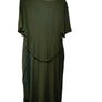 Khaki midi dress size 16-18 Postage included Image 3