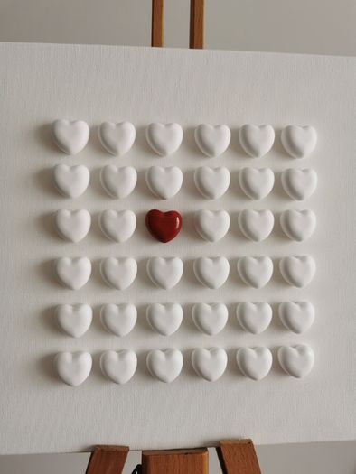 Handmade Heart Canvases - The Chosen Heart