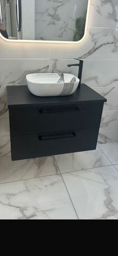 Vanity unit black