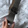 reiss belt grey crocodile pattern size 8 Image 2