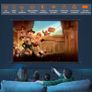Anti-light Thick HD Projector Screen 16:9 No-hole Wall-mounted Home Projection Screen 60/72/84/92/100/110/120/133inch Image 2