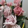 Pink Roses Door Wreath Image 9