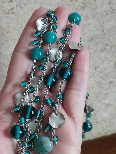 Vintage Art Glass Necklace.