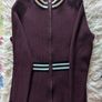 Karen Millen zip bordo cardigan Image 2
