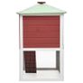 Animal Rabbit Cage Double Floor Red Wood Image 3