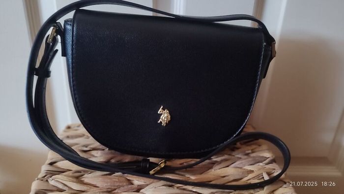 U.S. Polo Assn. Crossbody Bag  Elegant Black  Excellent Condition