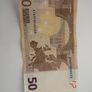 banknote 50 euro 2002 first issue , crispy note Image 2