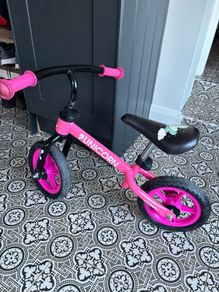 Unicorn Balance Bike Pink 10 inch