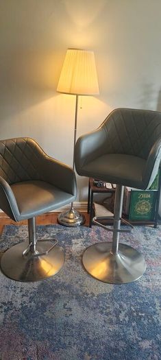 Leather bar stools
