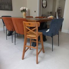 Kids wooden high stool
