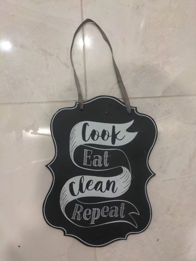 Kitchen sign