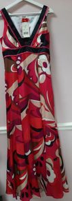 new designer maxi silk/cotton dress tags attached