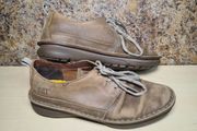 mens CATERPILLAR casual shoes brown leather Size UK 8 EU 42
