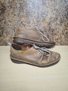 mens CATERPILLAR casual shoes brown leather Size UK 8 EU 42