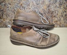 mens CATERPILLAR casual shoes brown leather Size UK 8 EU 42