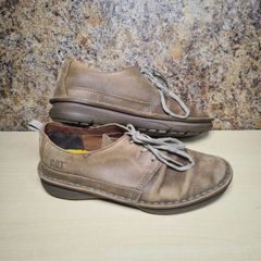 mens CATERPILLAR casual shoes brown leather Size UK 8 EU 42