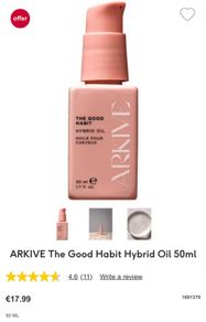 ARKIVE The Good Habit Hybrid Oil 50ml brand new