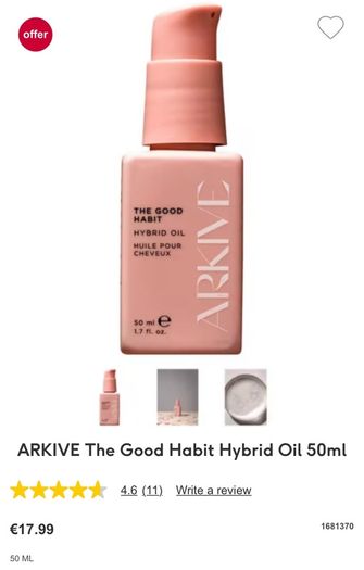 ARKIVE The Good Habit Hybrid Oil 50ml brand new