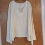 Shein Leisure Long  Linen Soft & Comfy Top With   Bell Sleeved To.  S. Xl-16.  B.N.W.T Image 2