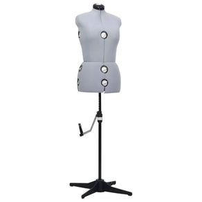 Adjustable Dress Form Female Grey M Size 40-46