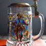 Vintage BMFN Three Musketeers German Beer Stein Image 3