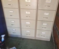 vintage 4 drawer filing cabinets