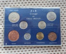 E II R Coinage of Great Britain Coin Set 1966 Queen Elizabeth II