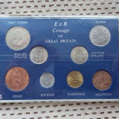 E II R Coinage of Great Britain Coin Set 1966 Queen Elizabeth II