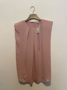 River Island light pink top with shoulder pads size 16 - new