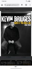 2 x Kevin Bridges Tickets - 3Arena