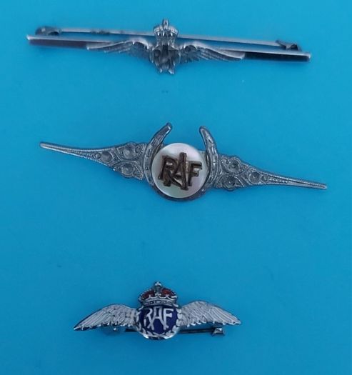 Set Of 3 R.A.F badges