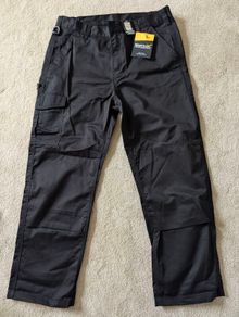 Men's Cargo Work Trousers | Black & Navy
