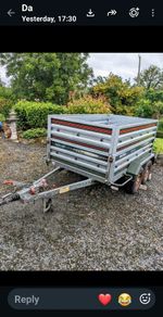 Twin Axle Galvanized Trailer with High Sides