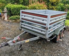 Twin Axle Galvanized Trailer with High Sides