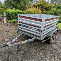 Twin Axle Galvanized Trailer with High Sides