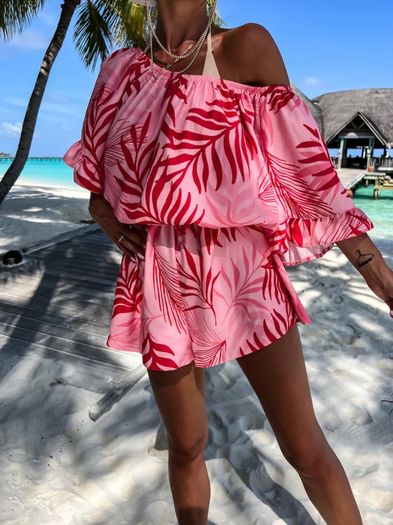 Pink-red Jumpsuit Xs-m