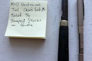 Vintage MOD electricians pocket pen knief, folding tool 1956