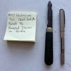 Vintage MOD electricians pocket pen knief, folding tool 1956