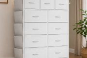 Chest of Drawers with Pockets 11 Fabric Drawers Storage Organiser Unit