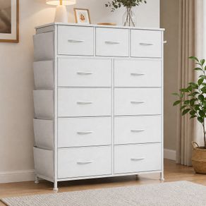 Chest of Drawers with Pockets 11 Fabric Drawers Storage Organiser Unit
