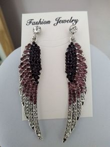 Angel Wings Crystal Earrings