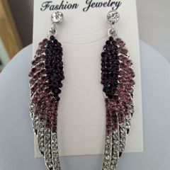 Angel Wings Crystal Earrings