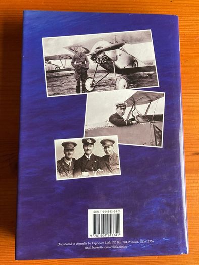War book: 'Australian Hawk Over The Western Front'
